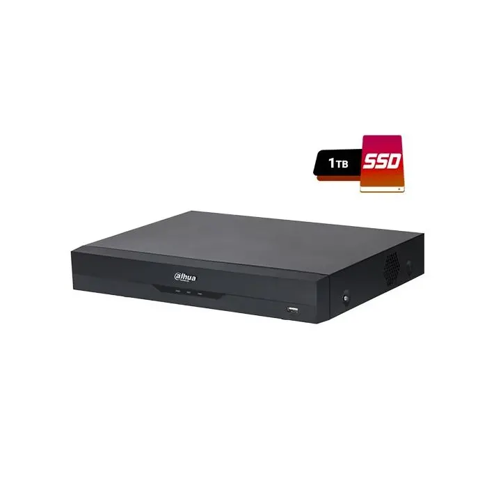 Dahua XVR5108H-I3-1 pro series AI 1U WizSense penta-brid 2k hd+ 8CH 5MP 5IN1 p2p smd plus face detection ivs IoT include SSD da 1TB