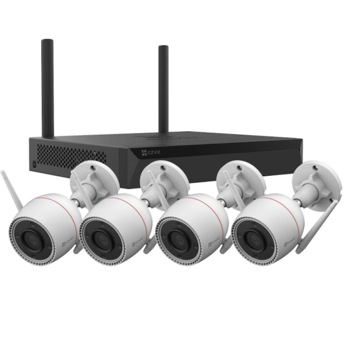 EZVIZ Kit Wireless ip videosorveglianza - 4 x Wifi Camera 4Mp H3C + Nvr Wifi 8 Canali CS-BW3844-KIT