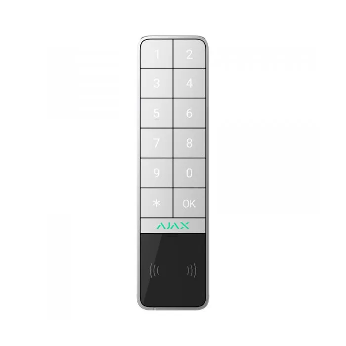 Ajax KeyPad Outdoor Tastiera Wireless bianca – Controllo Sicuro e Intelligente – SKU 99967.286.WH1