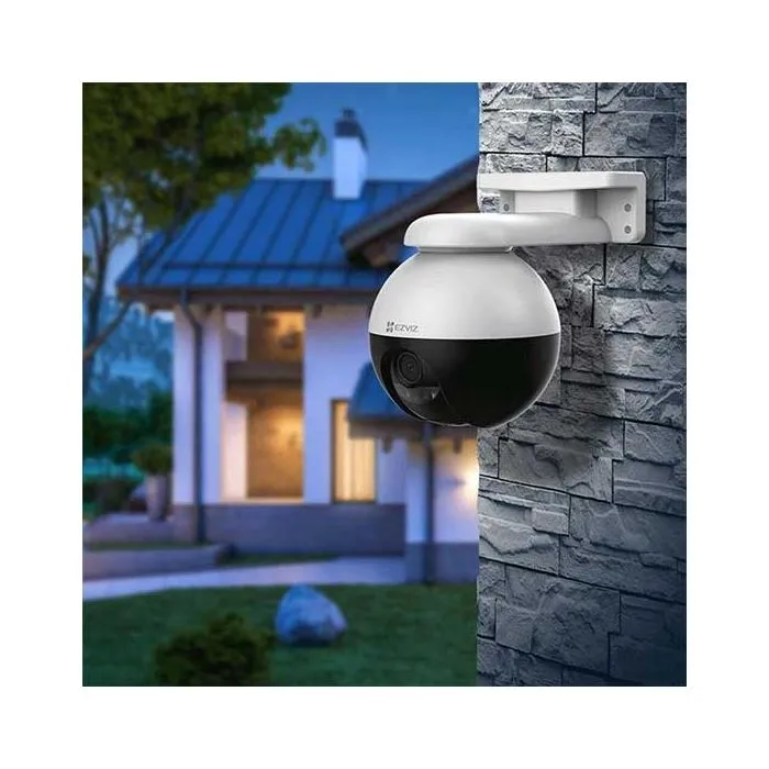 EZVIZ C8W Pro 5Mp Telecamera motorizzata PTZ 2K+ WiFi Visione Panoramica 360° Rilevamento AI intelligente e Visione Notturna a Colori IP65 - immagine 2
