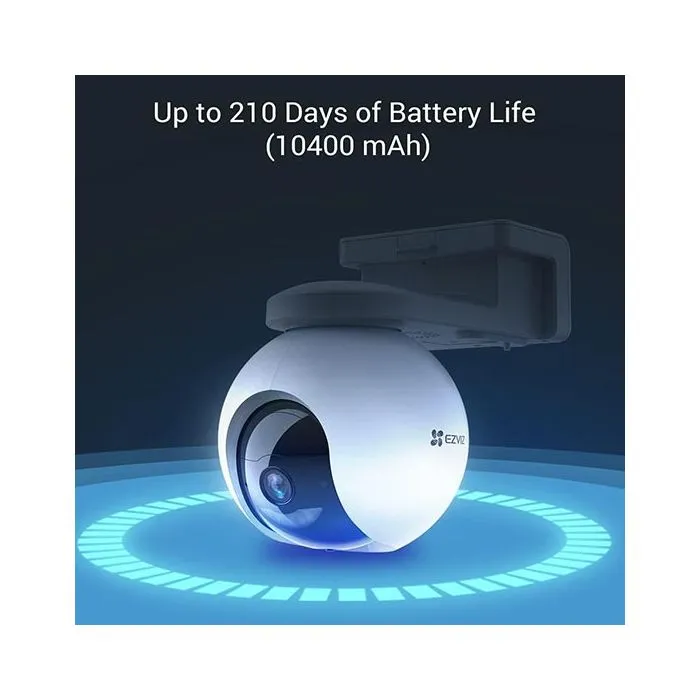 EZVIZ CS-HB8/SP Kit Telecamera motorizzata PTZ 4K con Pannello Solare 5W Wi-Fi, Batteria a Lunga Durata, Rilevamento AI intelligente e Visione Notturna a Colori(Home>Videosorveglianza>Videosorveglianza IP>Speed dome IP) - immagine 3