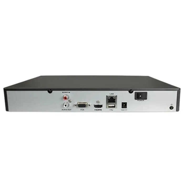 Hikvision nvr 4 canali IP 4K HWN-4104MH (AI) Hiwatch series hd 4ch@8Mpx compressione h.265+ banda 80Mbps p2p onvif - immagine 3