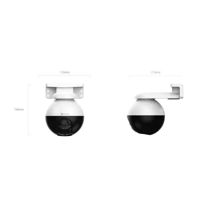 EZVIZ C8W Pro 5Mp Telecamera motorizzata PTZ 2K+ WiFi Visione Panoramica 360° Rilevamento AI intelligente e Visione Notturna a Colori IP65 - immagine 7