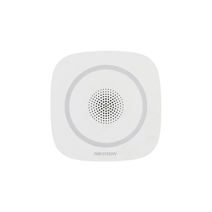 Hikvision AXPRO DS-PS1-I-WE Sirena allarme Wireless 868MHz interna 90/110dB indicatore LED rosso