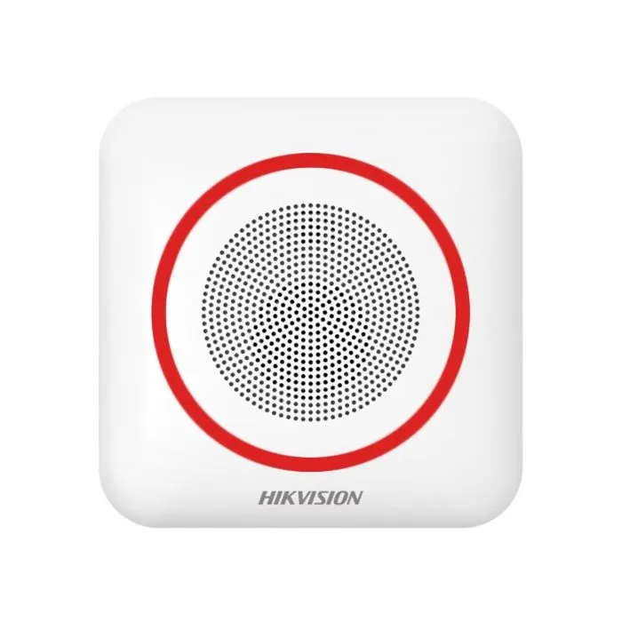 HIKVISION DS-PS1-II-WE/RED nuova sirena radio da interno con comunicazione a 2 vie DS-PS1-2-WE Ax Pro