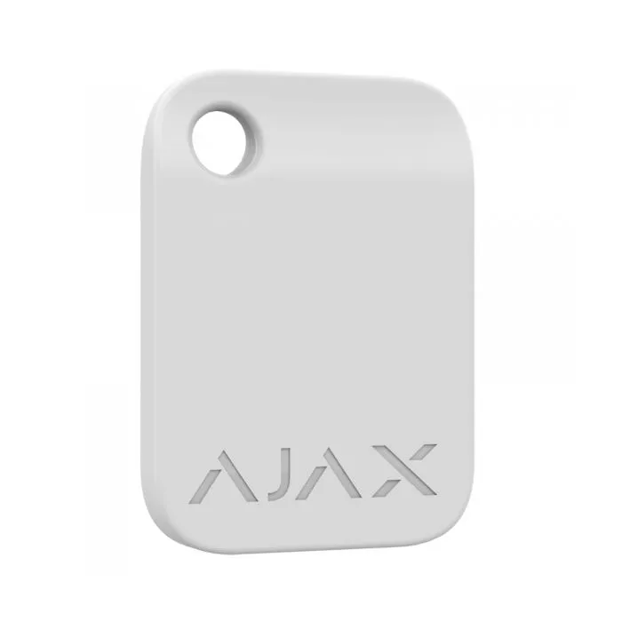 AJAX Tag Bianco Portachiavi Contactless Sicuro DESFire – Confezione 3 Pezzi – SKU 38232.90.WH