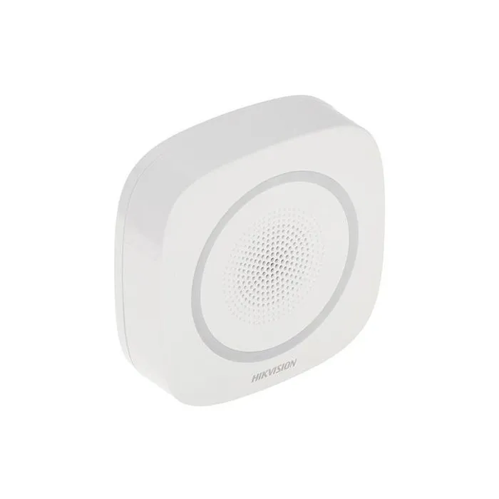 Hikvision AXPRO DS-PS1-I-WE Sirena allarme Wireless 868MHz interna 90/110dB indicatore LED rosso - immagine 2