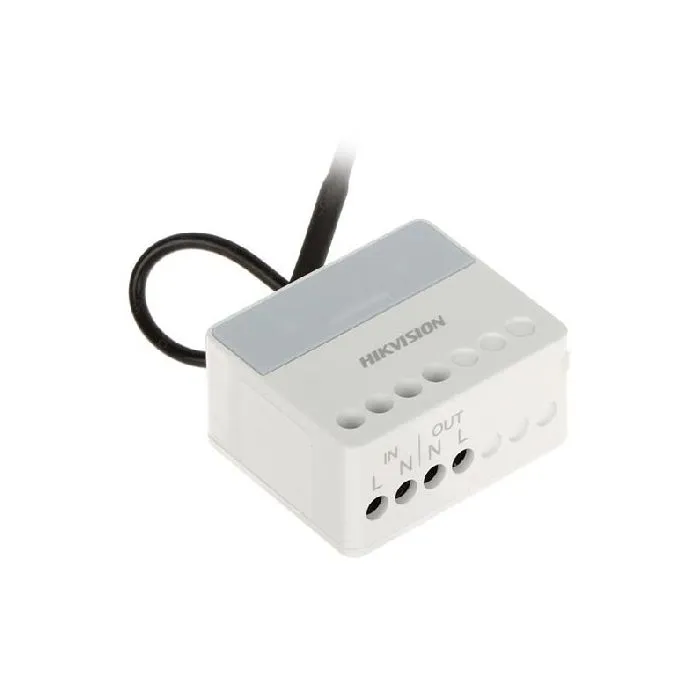Modulo relè wireless Hikvision AX PRO DS-PM1-O1H-WE 868 MHz Controllo remoto dello stato del dispositivo con contatore di energia integrato - immagine 2