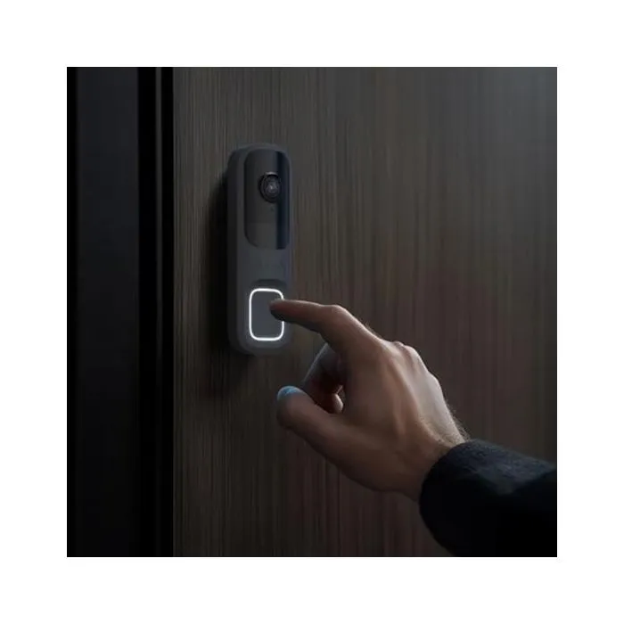 Ajax DoorBell Campanello 4MP Video Intelligente AI Wi-Fi Visione Notturna e Audio Bidirezionale da interno colore nero - immagine 2
