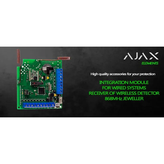 AJAX OcBridge - modulo integrazione sensori ricevitore per rilevatori senza fili universale per centrale allarme - immagine 3