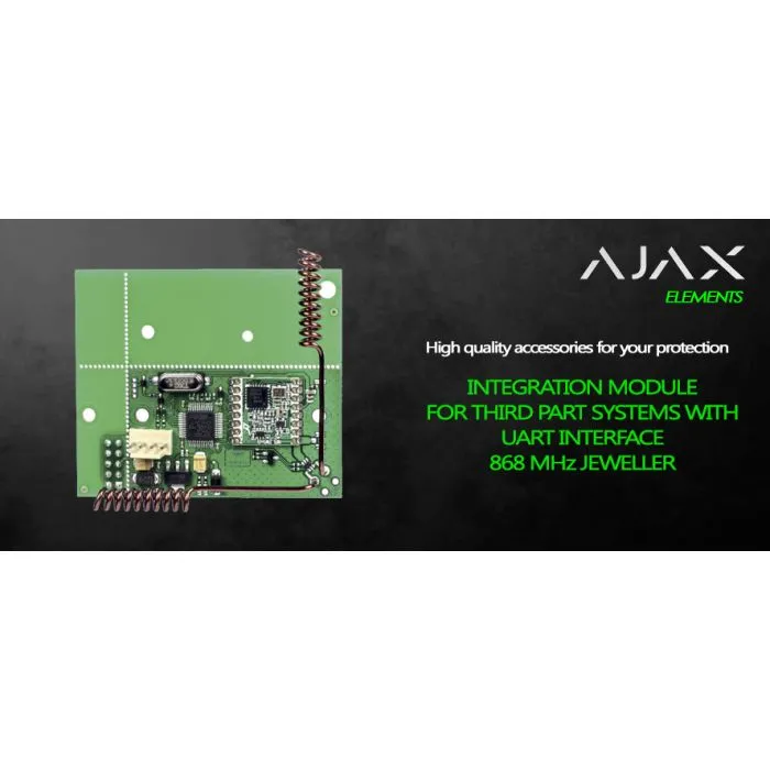AJAX UARTBRIDGE modulo per integrazione di rilevatori AJAX in altri sistemi o Smart Home - 38185 - immagine 3