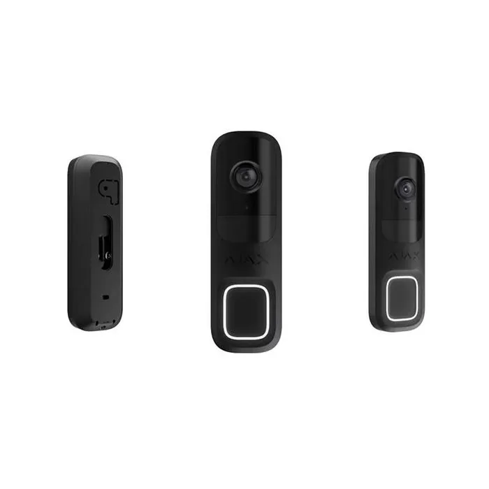 Ajax DoorBell Campanello 4MP Video Intelligente AI Wi-Fi Visione Notturna e Audio Bidirezionale da interno colore nero - immagine 3