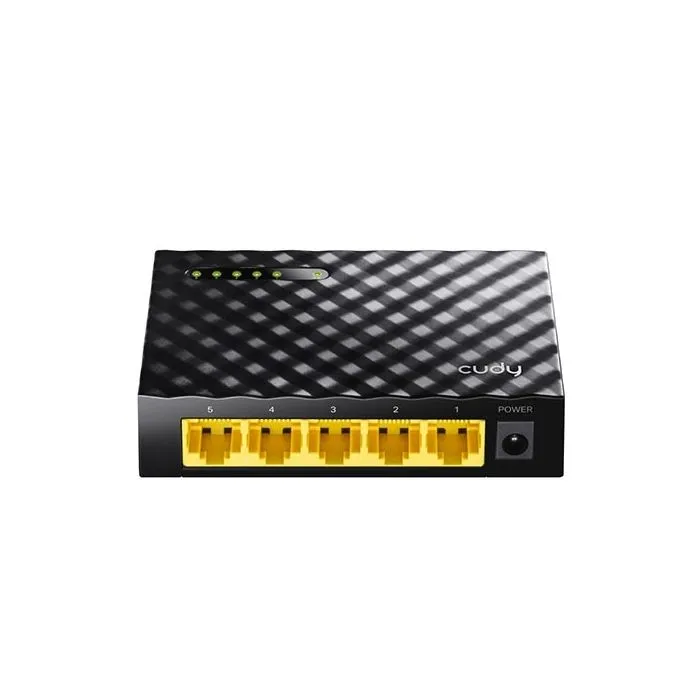 Switch di rete a 5 porte LAN 10/100/1000Mbps Gigabit Desktop plug&play Cudy GS105D