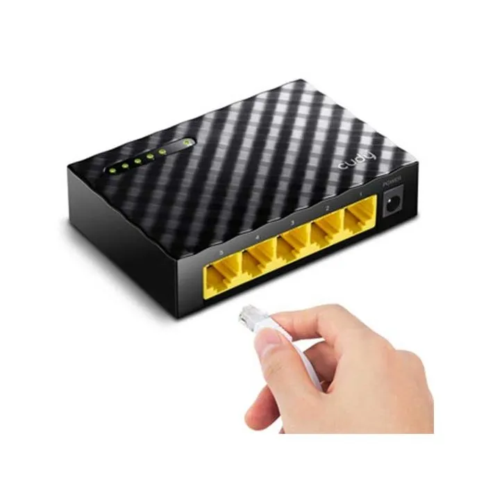 Switch di rete a 5 porte LAN 10/100/1000Mbps Gigabit Desktop plug&play Cudy GS105D - immagine 2