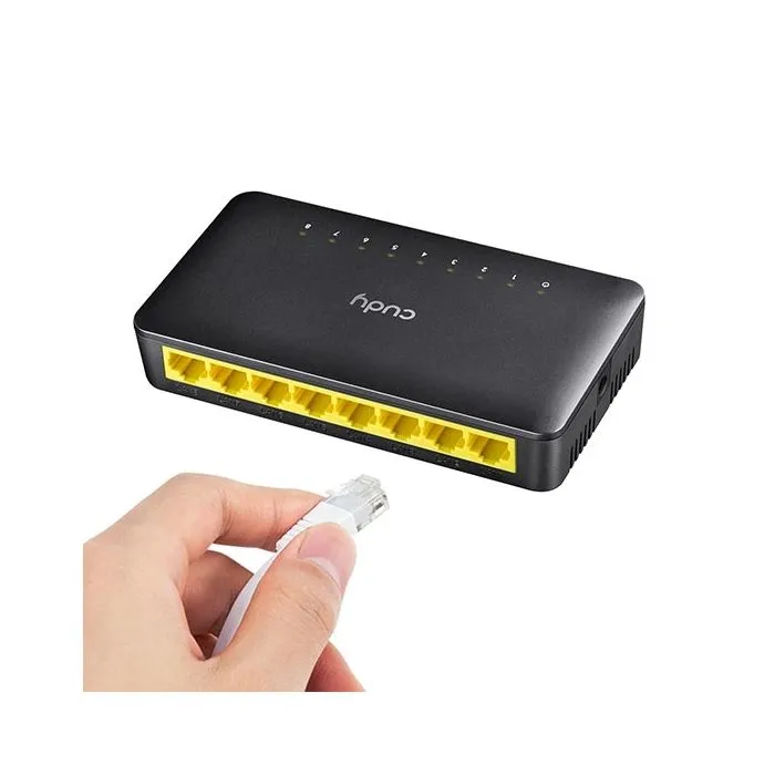 Switch di rete a 8 porte LAN 10/100Mbps Desktop plug&play Cudy FS108D - immagine 3